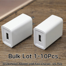 1-10 Pack Universal 5V 2A USB Wall Charger AC Power Adapter US Charging Plug Lot picture