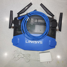 Linksys WRT1900AC V2 AC1900 Dual-Band Gigabit WiFi Router Tested w/Adapter picture