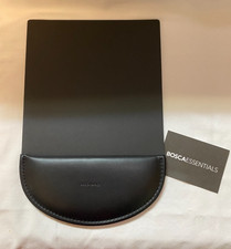 Bosca Leather Basics Essentials Mouse Pad Black 10 1/2