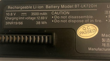 BT-LK-72DH Internal Battery for Canon PIXMA TR150 Mobile Printer 10.8V picture