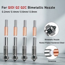 0.2-0.8mm Bimetallic Nozzle For QIDI Q2 Q2C Quick-Swap Nozzle 3D Printer ADE picture