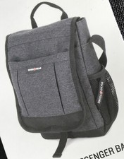 *Brand New* Swiss Gear Vertical Travel/Messenger Bag Heather Gray picture