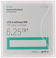 Hp C7976A LTO 6 Ultrium (2.5/6.25 TB) MP RW Data Cartridge MPN: C7976A picture