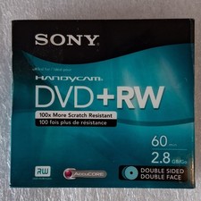 Sony Handycam DVD+RW 2.8GB 2.4x Double Sided Rewritable 2-Pack Slimline picture