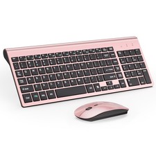 Ultra Slim Wireless Keyboard and Mouse Combo, Silent Compact Keyboard Mouse Set picture