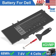 Battery Tech 4GVMP-BTI 4CELL 7.6V 8500MAH LIPOLY DELL PRECISION M3540 LATITUDE 5 picture