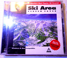 Ski Area Vintage Screen Saver:1997/98,Win/Mac CD Collectible NEW picture