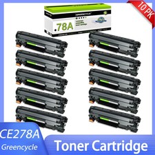 10 Pack 78A Compatible Black Toner for HP P1560 P1566 P1606dn M1536dnf MFP CE278 picture