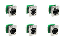 6 Neutrik Ethercon Ethernet Pass-Through Panel Mount Connectors picture