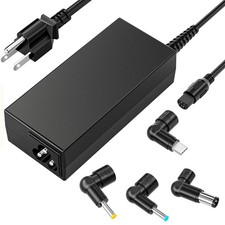 65W USB C Laptop Charger, 4-in-1 AC Adapter with 3 Round Tips, Universal Power S picture