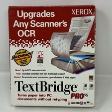 Xerox TextBridge Pro98 for Windows, Full Edition -Not A Demo- CD Retail Big Box picture