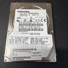 Toshiba MK8046GSX HDD2D93 80GB Internal SATA 2.5