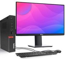 Lenovo M920x Tiny PC Intel i5-8th 8GB RAM 256GB SSD 24” LED Wi-Fi Windows 11 Pro picture