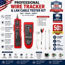 RJ45 LAN Cable Tester RJ11 Cat5 Cat6 Network Wire Tracker Tone Line Finder Kit picture