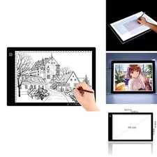 A4 Ultra-Thin Portable LED Tracing Light Box Dimmable - Black picture