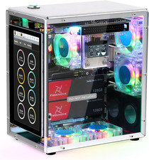 Raspberry Pi 5 Case Kit Pro, Dual M.2 Nvme SSD Slots, 5 PWM ARGB Fans Light Sync picture