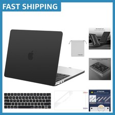 Protective MacBook Pro 13 inch Case with Keyboard & Screen Film - Elegant Black picture