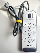 Belkin 12-Outlet Surge Protector Power Strip, 2 USB Ports, 6ft Cord, 3996 Joules picture