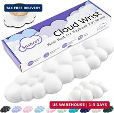 Sushret Cloud Wrist Rest Keyboard, Cloud Keyboard Wrist Pad Set with PU Leather picture