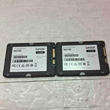 Lot of 2 Lexar NS100 512GB Internal SATA III SSD LNS100-512RB - Good Health ^ picture