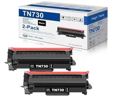 ✅ 2pack TN-730 Toner Black For Brother L2550DW L2750DWXL L2750DW L2710DW L2395DW picture
