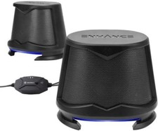 ENHANCE SB2 PC Speakers with Blue LED Glow Lights and 2.0 USB Powered Design picture