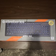 SteelSeries Apex 100 Illuminated Wired USB Gaming Keyboard Black QWERTY picture