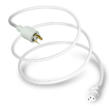 NEMA L6-20P to C13 15A 250V 14/3 SJT Power Cord - White - 10ft picture