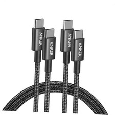 Anker USB C to USB C Cable, 2-Pack 6 FT (1.8 m) Type C 100W Charger 6ft Black picture