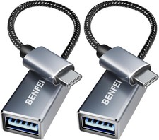 BENFEI USB C to USB 3.0 Adapter, 2 Pack USB C to A Male to Female Adapter picture