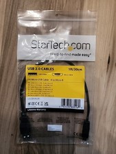 StarTech 1 ft. (0.3 m) USB to Micro USB Cable - USB 2.0 A to Micro B - Black picture