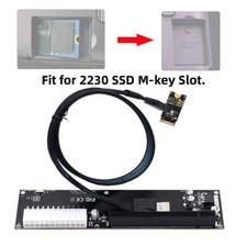 Oculink SFF-8612 4X to PCI-E 16X adapter cassette 24Pin power supply picture