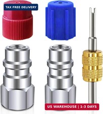 R12 to R134a Conversion Kit, 1Pair R12 to R134a Convert Adapters, R12 to R134A A picture