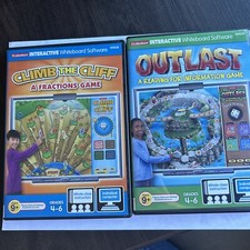 Lot of 2 Lakeshore Interactive Whiteboard Outlast Climb The Cliff CD-Rom Gr 4-6 picture