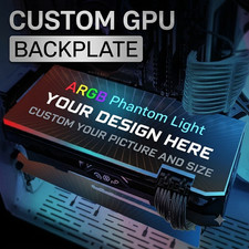 Custom ARGB GPU Backplate | Personalized Photo & Size Light Board picture