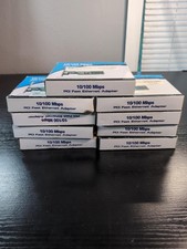 Lot of 9 Realtek RTL8139D PCI 10/100 Ethernet LAN Cards RJ45 New Old Stock picture