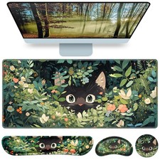 Mouse Pad Anime, Mouse Pad with Wrist Rest, 4-in-1 XXL Large Desk Mat Kawaii ... picture