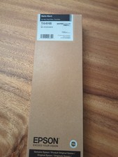GENUINE Epson Matte Black Ink Cartridge T44H8 Date: 11/2026 picture
