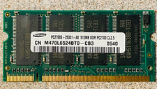Samsung 512MB DDR PC2700 CL2.5 RAM Memory Module M470L6524BT0-CB3-New picture