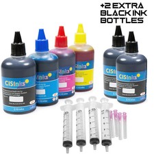 600ml Universal Premium Refill Ink Bottle for ALL PRINTERS + 2 Extra Black Ink picture