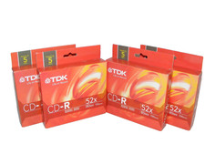 TDK CD-R Compact Media Recordable Discs 700 MB 80 min 52x Jewel Slims Lot 20 New picture