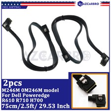 2pcs 0M246M SAS-A SAS-B Sata Raid Controller Cable For DELL PERC H700 R610 R710 picture