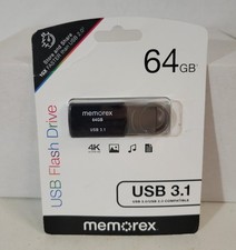 Memorex 64GB USB 3.1 Black Flash Drive New picture