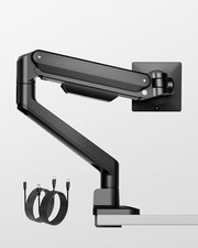  Deluxe Monitor Arm A/C up to 40 Inch Holds 26.4 lbs Curved with USB Black picture