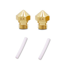 2 Pcs MK10 M7 Extruder Nozzle 0.4Mm and 2Pcs PTFE Tube Kit, for Wanhao Flashforg picture