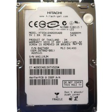 Hitachi HTS541040G9SA00 DA1493 0A27482 (XHE) Thailand 2.5