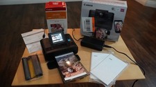 Canon SELPHY CP1200 Wireless Photo Printer Black w/ Box Paper Ink Tested picture