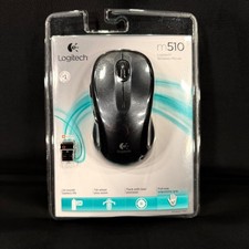 Logitech M510 BLK Wireless Optical Laser Precision Mouse Windows/Mac New Sealed picture