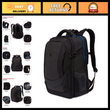 Gaming Laptop Backpack with USB Charger Port, Blue/Black, Durable & Stylish Desi picture