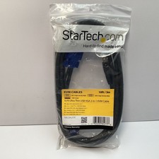StarTech.com SVECONUS10 10ft Ultra Thin USB VGA 2-in-1 KVM Cable - New picture